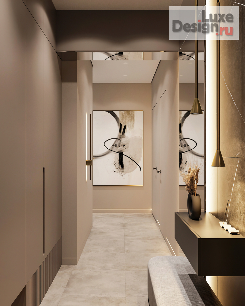 Дизайн интерьера трехкомнатной квартиры "Квартира 70 м2 в ЖК Wellton Towers" (фото 10)