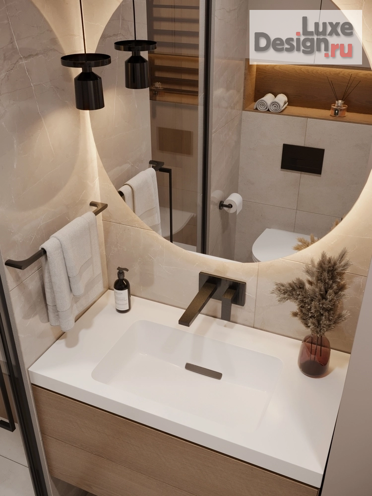 Дизайн интерьера трехкомнатной квартиры "Проект в ЖК Шом" (фото 22)