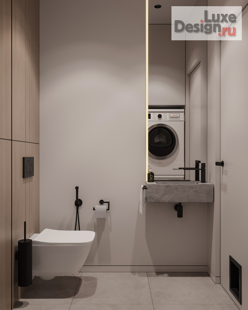 Дизайн интерьера трехкомнатной квартиры "Квартира 71 м2 в ЖК Датский квартал" (фото 40)