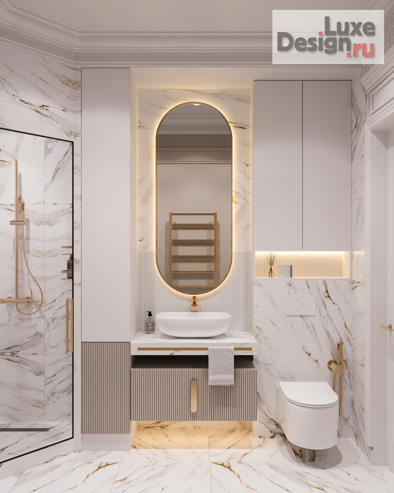 Дизайн интерьера трехкомнатной квартиры "Квартира в ЖК Крылья" (фото 43)