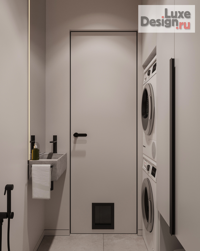 Дизайн интерьера трехкомнатной квартиры "Квартира 71 м2 в ЖК Датский квартал" (фото 42)