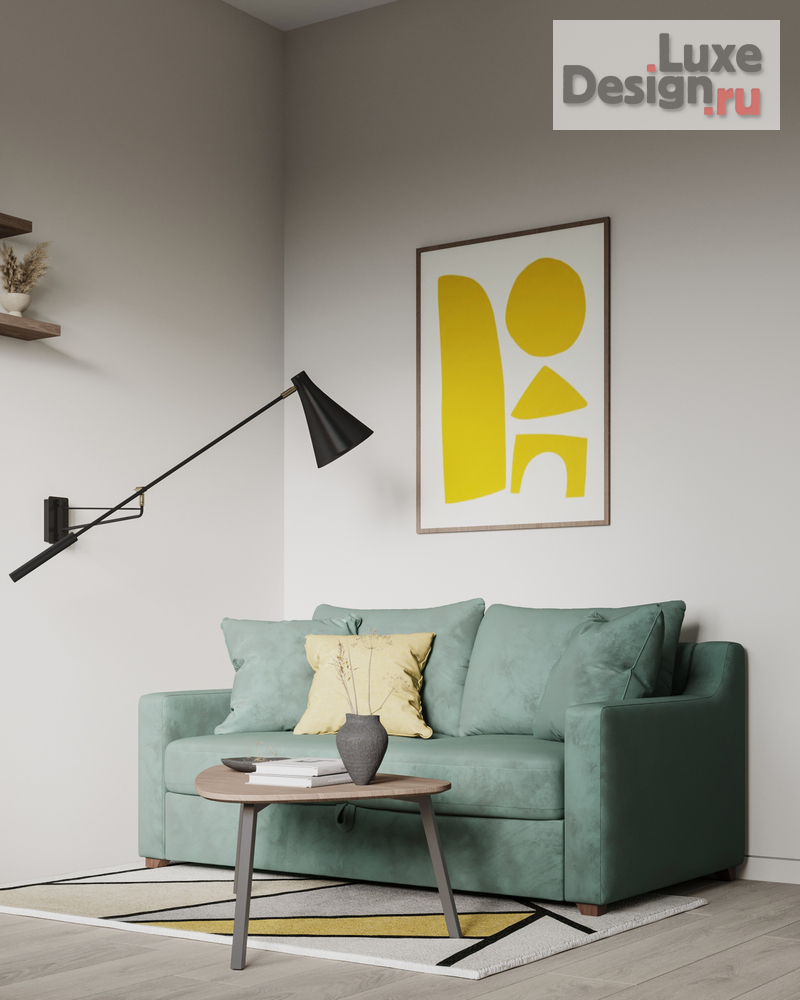 Дизайн интерьера двухкомнатной квартиры "ЖК Shome. Квартира для молодой семьи " (фото 17)