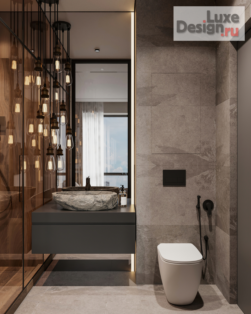 Дизайн интерьера трехкомнатной квартиры "Квартира 70 м2 в ЖК Wellton Towers" (фото 24)