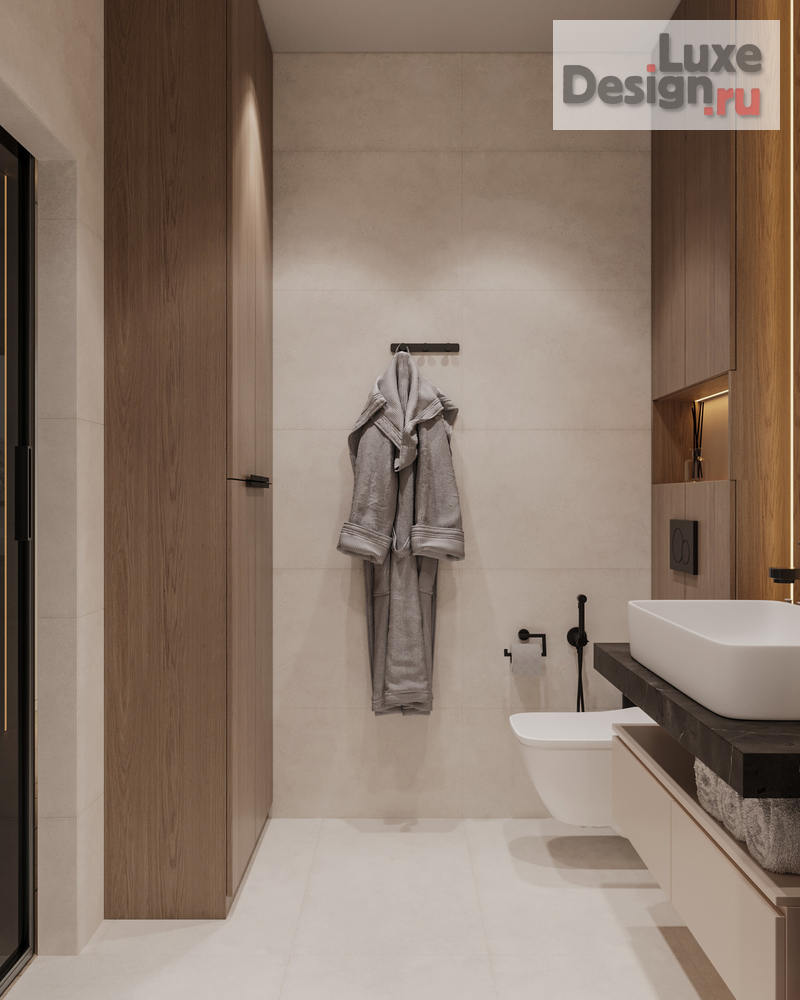 Дизайн интерьера трехкомнатной квартиры "Квартира 71 м2 в ЖК Датский квартал" (фото 25)