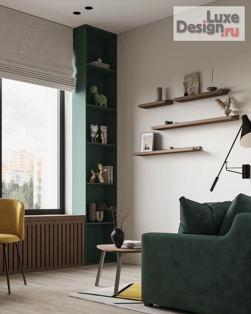 Дизайн интерьера двухкомнатной квартиры "ЖК Shome. Квартира для молодой семьи " (фото 20)