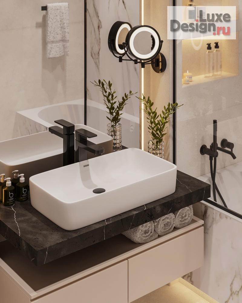 Дизайн интерьера трехкомнатной квартиры "Квартира 71 м2 в ЖК Датский квартал" (фото 27)