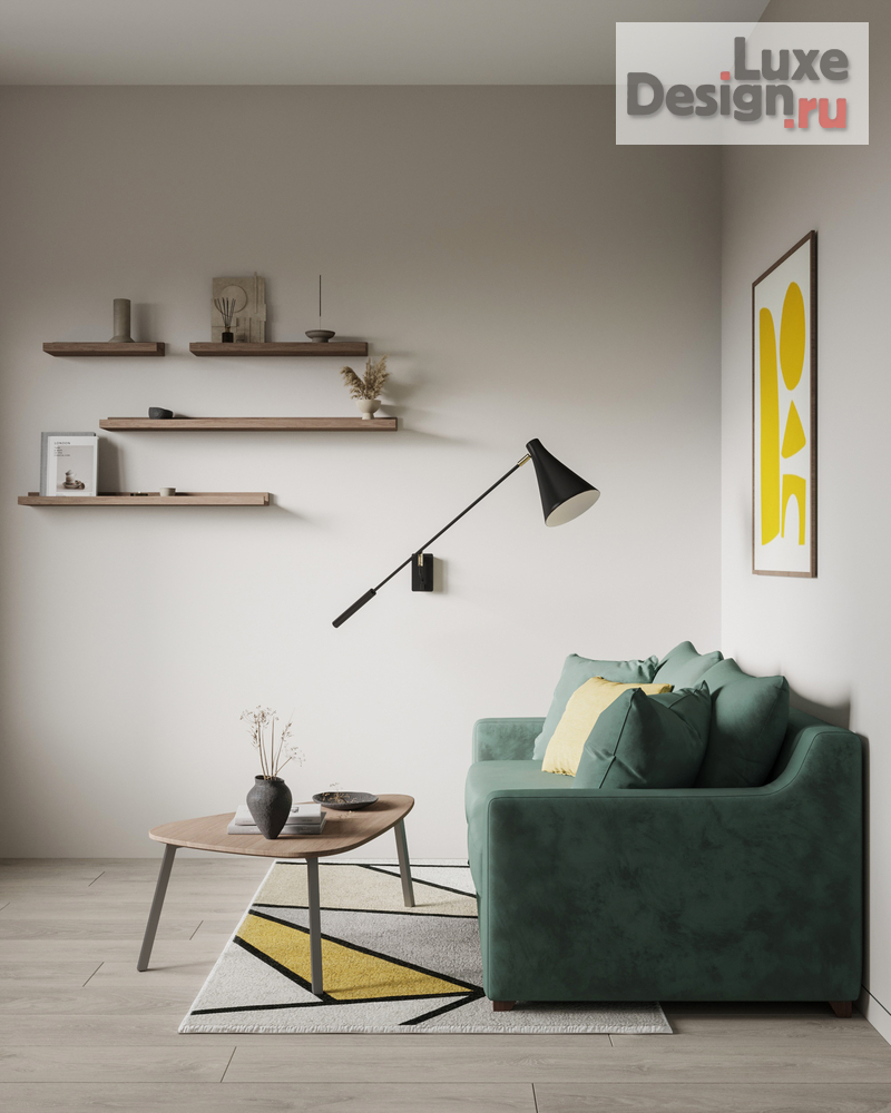 Дизайн интерьера двухкомнатной квартиры "ЖК Shome. Квартира для молодой семьи " (фото 15)