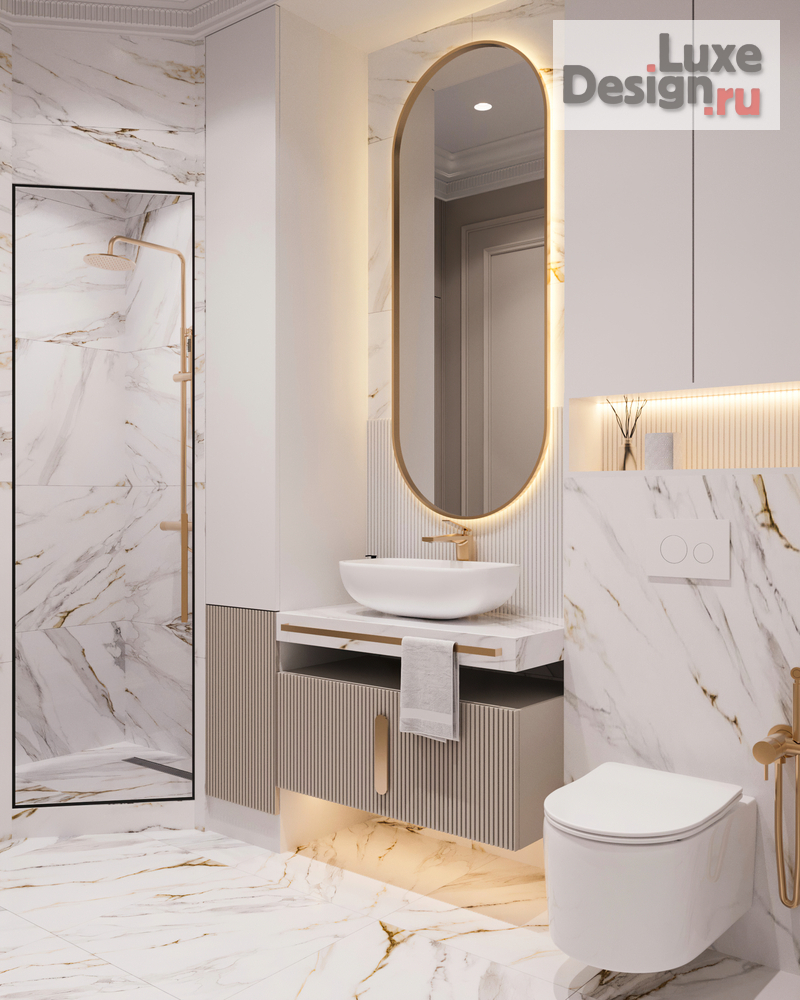 Дизайн интерьера трехкомнатной квартиры "Квартира в ЖК Крылья" (фото 42)