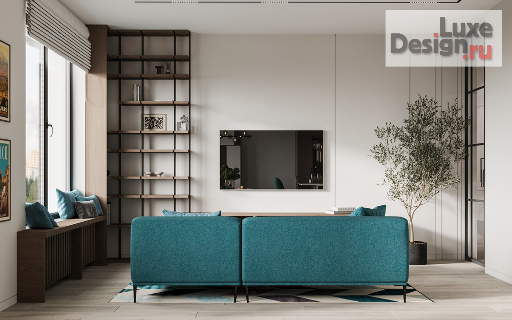 Дизайн интерьера двухкомнатной квартиры "ЖК Shome. Квартира для молодой семьи " (фото 3)