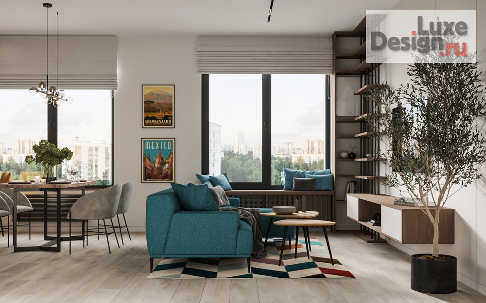 Дизайн интерьера двухкомнатной квартиры "ЖК Shome. Квартира для молодой семьи " (фото 5)