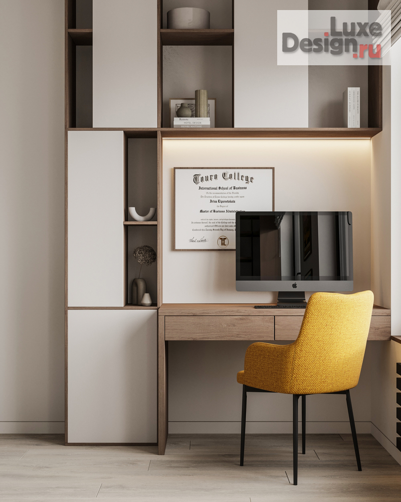 Дизайн интерьера двухкомнатной квартиры "ЖК Shome. Квартира для молодой семьи " (фото 6)