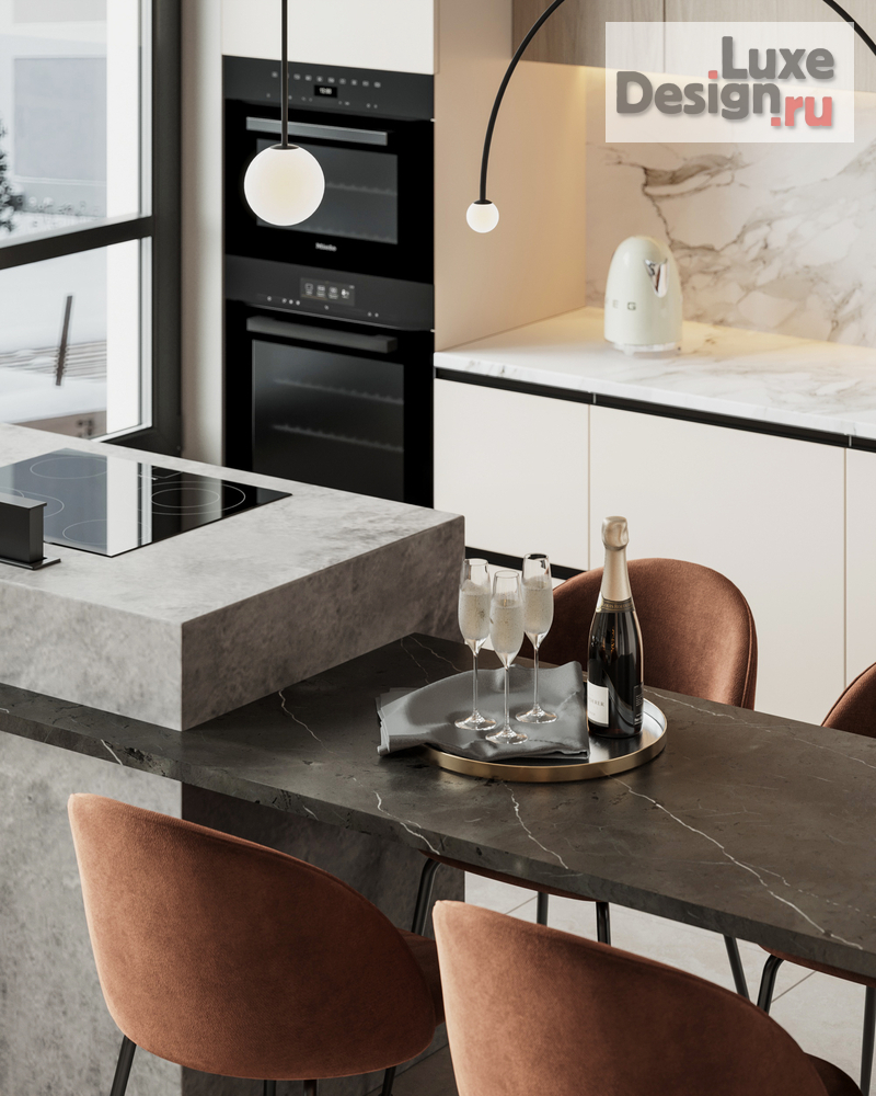 Дизайн интерьера трехкомнатной квартиры "Квартира 71 м2 в ЖК Датский квартал" (фото 6)