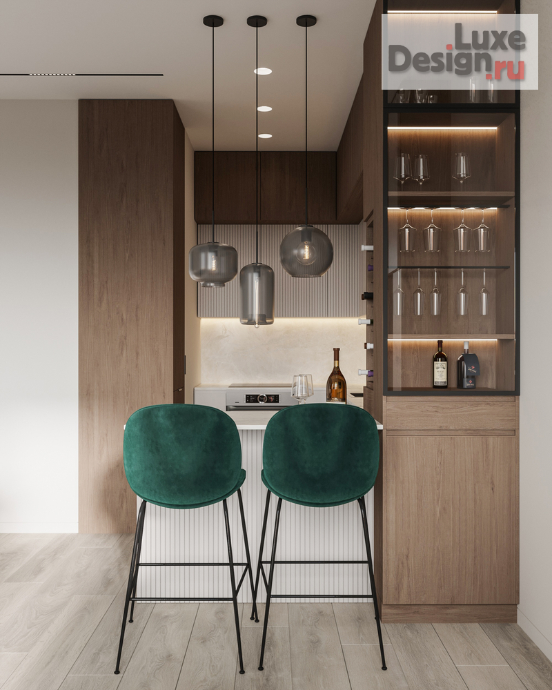 Дизайн интерьера двухкомнатной квартиры "ЖК Shome. Квартира для молодой семьи " (фото 7)