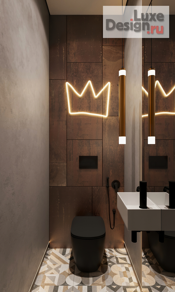 Дизайн интерьера трехкомнатной квартиры "Квартира 70 м2 в ЖК Wellton Towers" (фото 36)