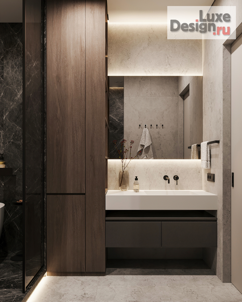 Дизайн интерьера четырехкомнатной квартиры "Квартира 150 м2 на ул. Новочеремушкинская" (фото 43)