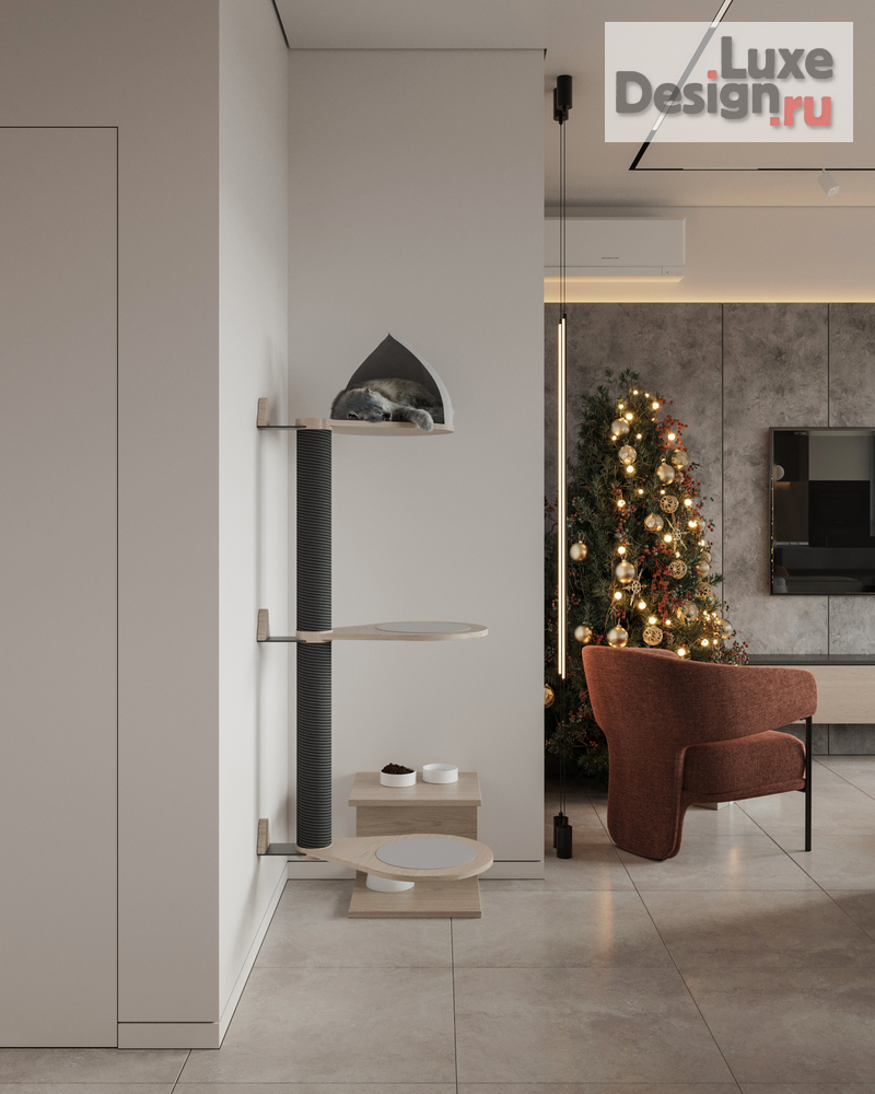 Дизайн интерьера трехкомнатной квартиры "Квартира 71 м2 в ЖК Датский квартал" (фото 11)