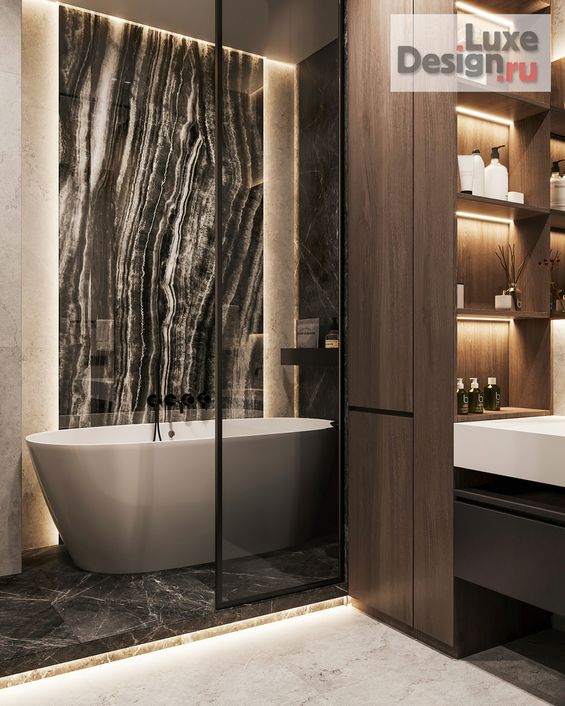 Дизайн интерьера четырехкомнатной квартиры "Квартира 150 м2 на ул. Новочеремушкинская" (фото 45)