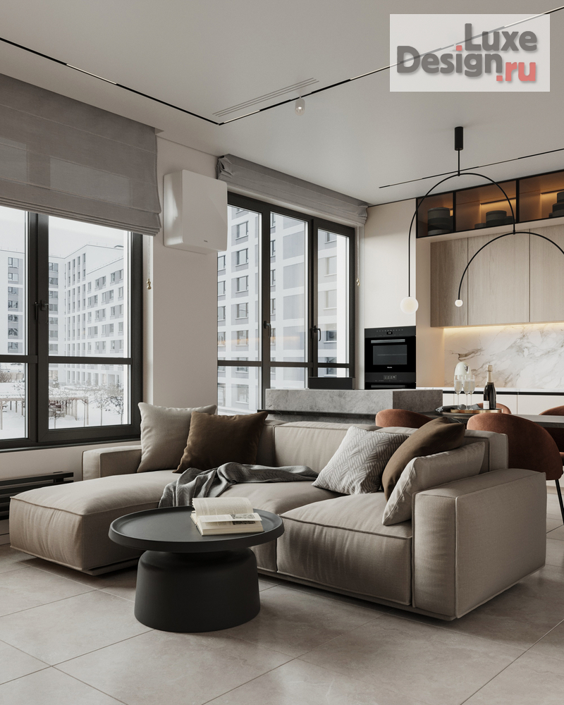 Дизайн интерьера трехкомнатной квартиры "Квартира 71 м2 в ЖК Датский квартал" (фото 12)