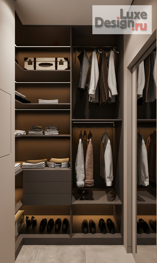 Дизайн интерьера трехкомнатной квартиры "Квартира 70 м2 в ЖК Wellton Towers" (фото 41)