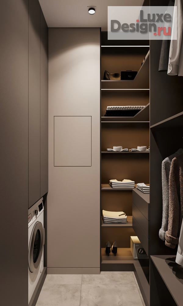 Дизайн интерьера трехкомнатной квартиры "Квартира 70 м2 в ЖК Wellton Towers" (фото 42)