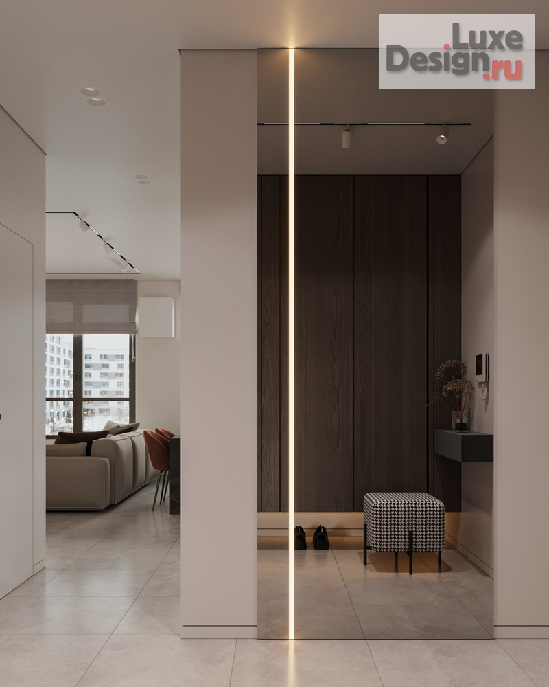 Дизайн интерьера трехкомнатной квартиры "Квартира 71 м2 в ЖК Датский квартал" (фото 14)