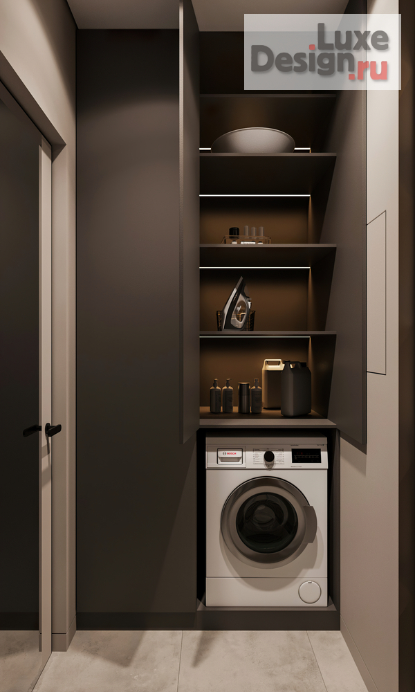 Дизайн интерьера трехкомнатной квартиры "Квартира 70 м2 в ЖК Wellton Towers" (фото 43)