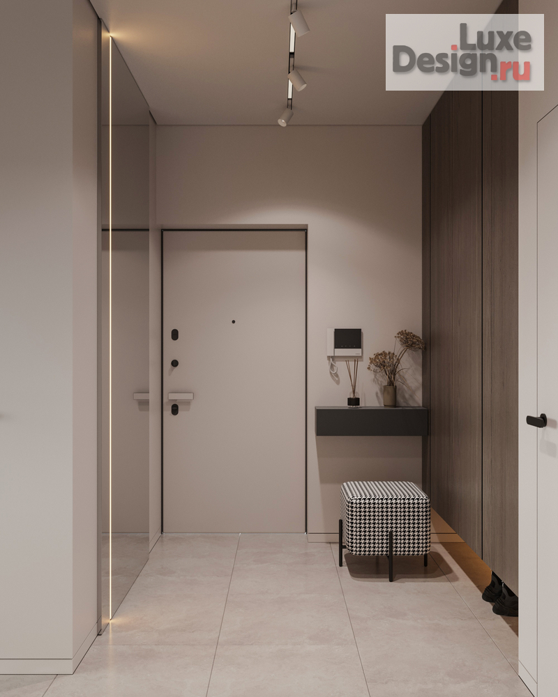 Дизайн интерьера трехкомнатной квартиры "Квартира 71 м2 в ЖК Датский квартал" (фото 15)