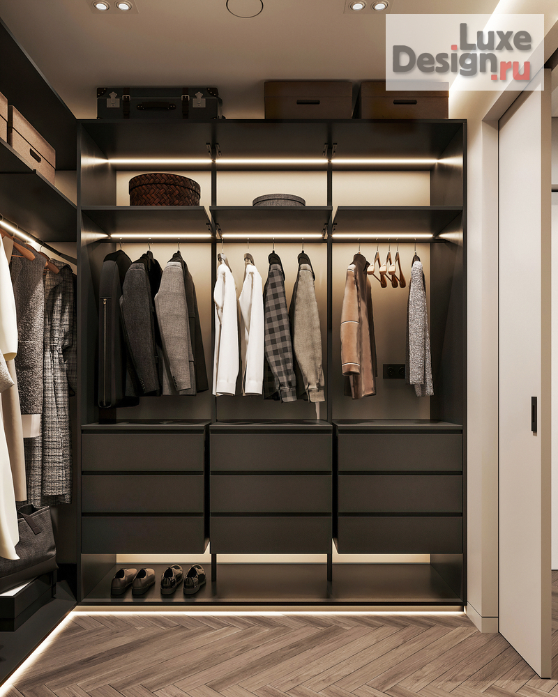 Дизайн интерьера четырехкомнатной квартиры "Квартира 150 м2 на ул. Новочеремушкинская" (фото 51)