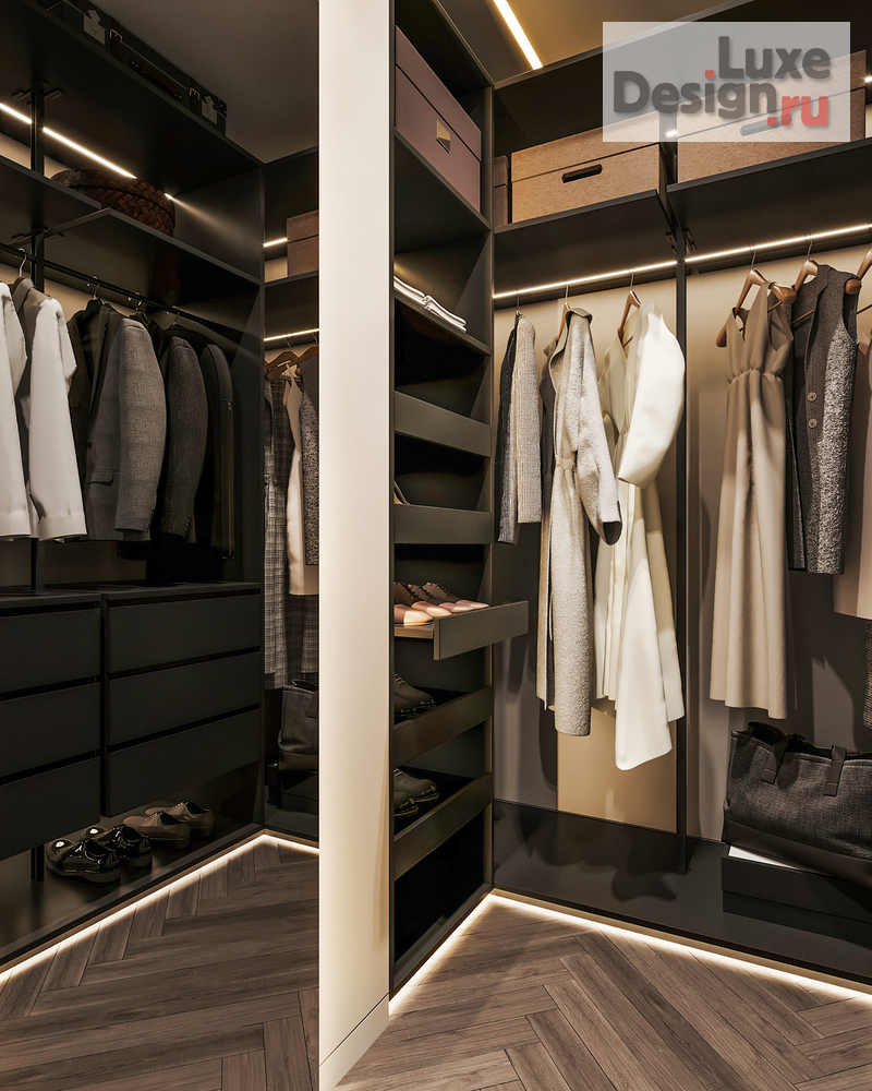 Дизайн интерьера четырехкомнатной квартиры "Квартира 150 м2 на ул. Новочеремушкинская" (фото 53)