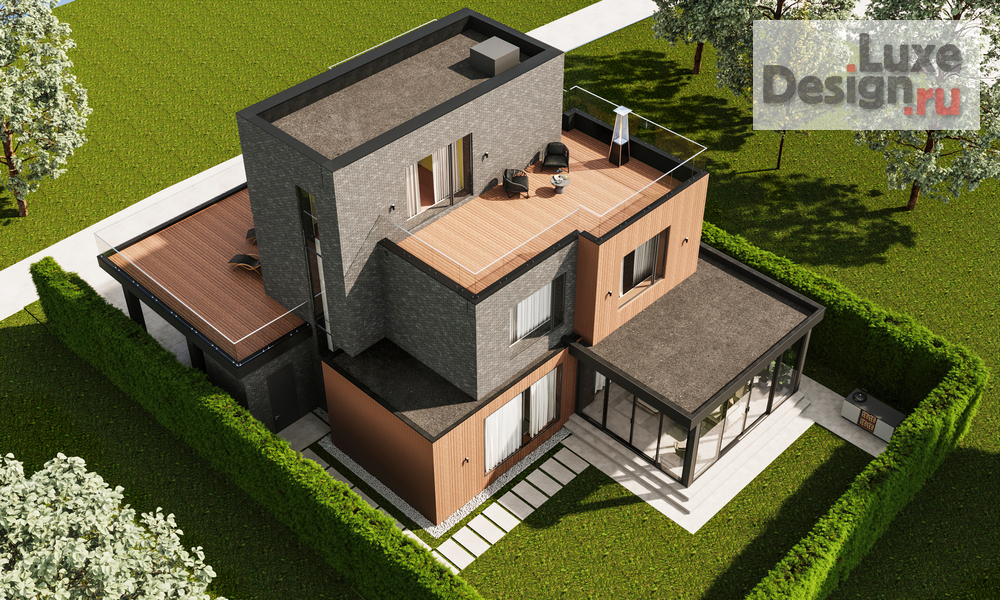 Дизайн интерьера коттеджа "Дом 330 м2 в КП Хюгге" (фото 94)