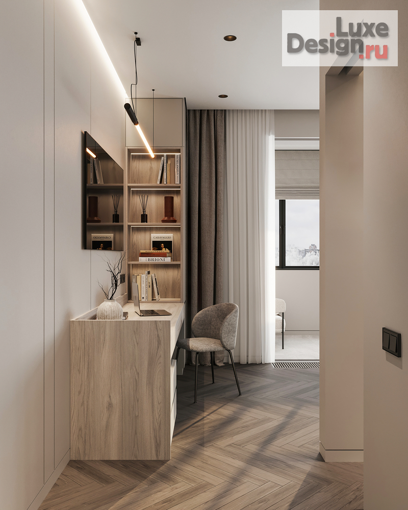 Дизайн интерьера четырехкомнатной квартиры "Квартира 150 м2 на ул. Новочеремушкинская" (фото 66)