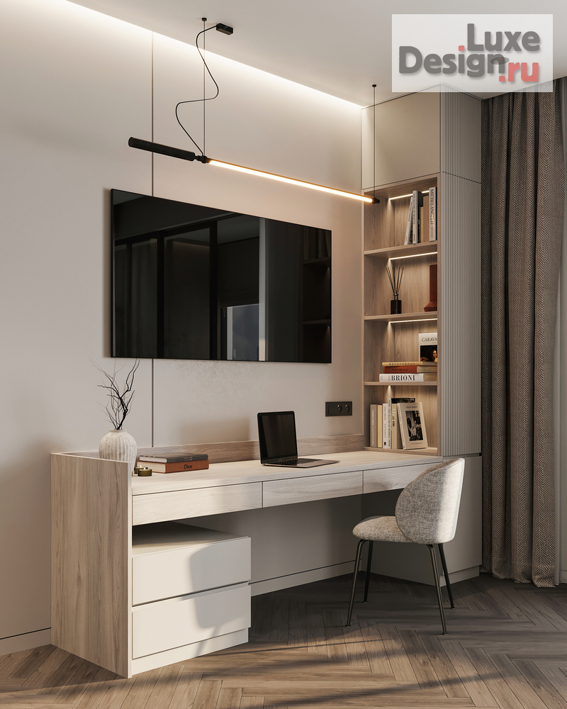 Дизайн интерьера четырехкомнатной квартиры "Квартира 150 м2 на ул. Новочеремушкинская" (фото 67)