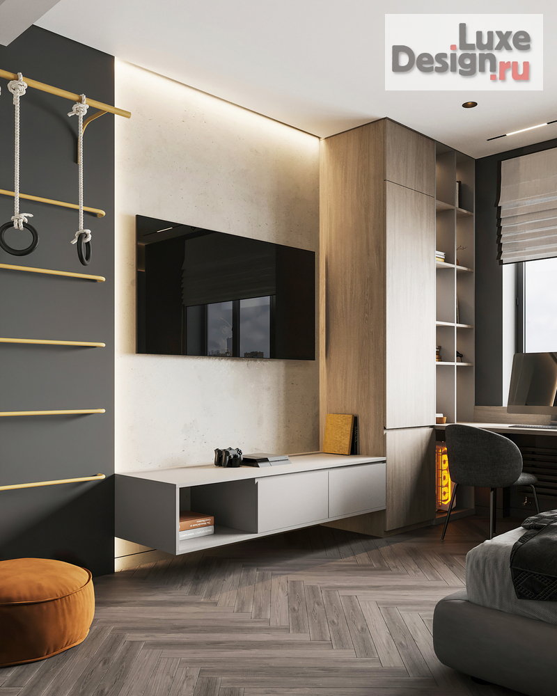 Дизайн интерьера четырехкомнатной квартиры "Квартира 150 м2 на ул. Новочеремушкинская" (фото 55)