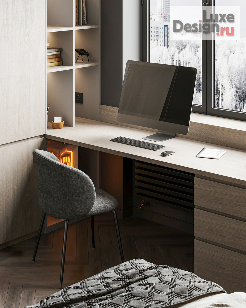 Дизайн интерьера четырехкомнатной квартиры "Квартира 150 м2 на ул. Новочеремушкинская" (фото 60)