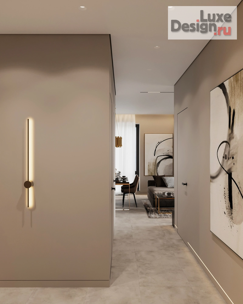 Дизайн интерьера трехкомнатной квартиры "Квартира 70 м2 в ЖК Wellton Towers" (фото 14)
