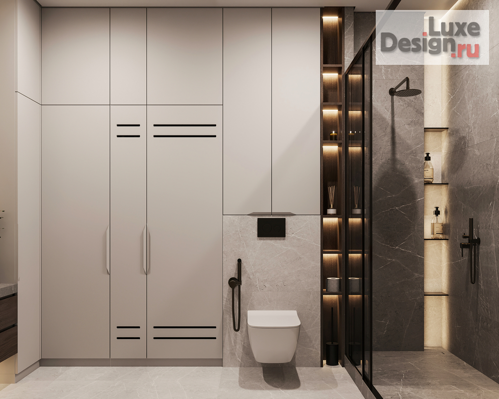 Дизайн интерьера четырехкомнатной квартиры "Квартира 150 м2 на ул. Новочеремушкинская" (фото 80)