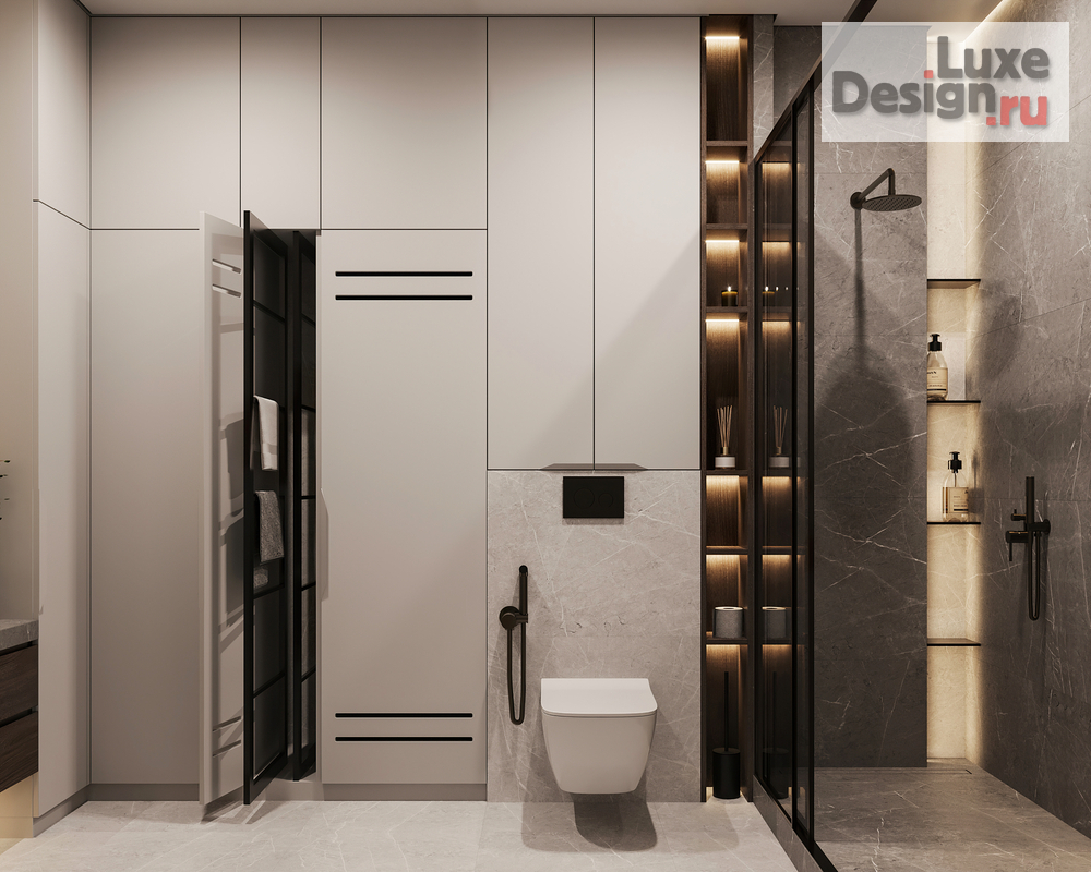 Дизайн интерьера четырехкомнатной квартиры "Квартира 150 м2 на ул. Новочеремушкинская" (фото 81)