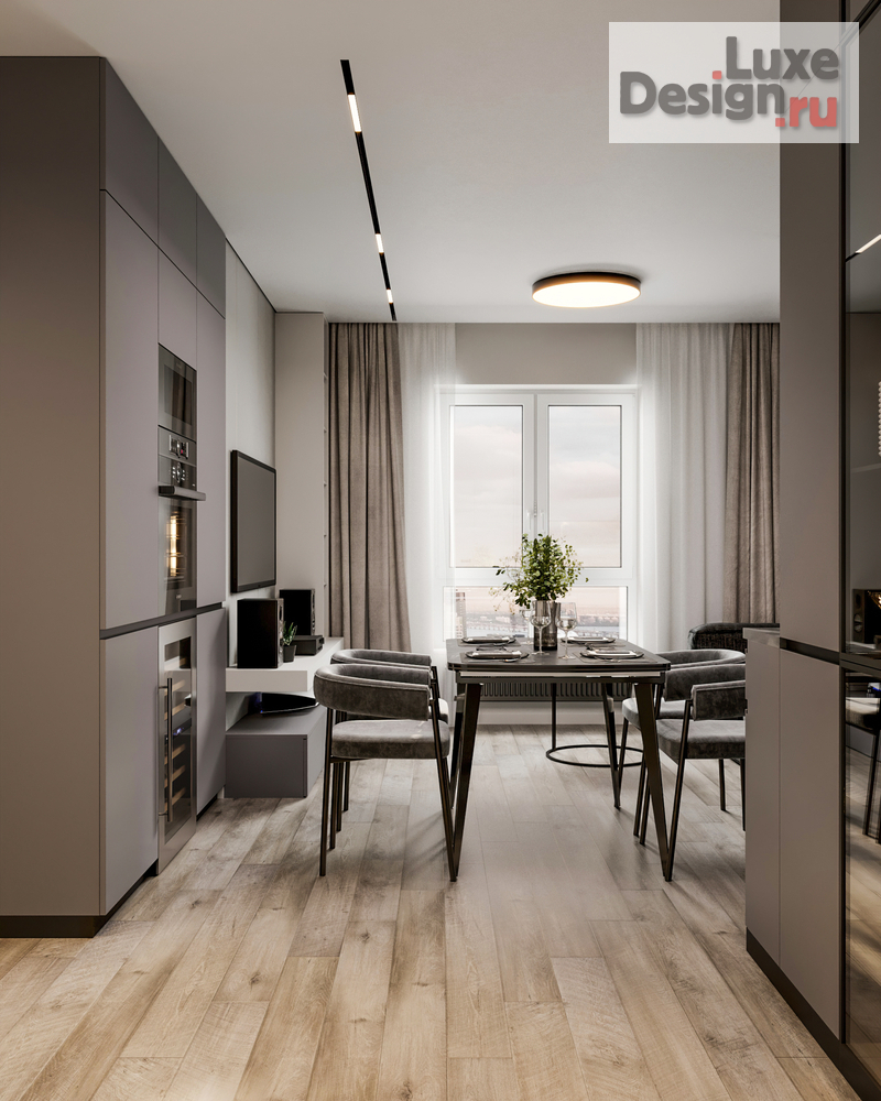 Дизайн интерьера трехкомнатной квартиры "Квартира 85 м2 в ЖК Аквилон Митино" (фото 7)