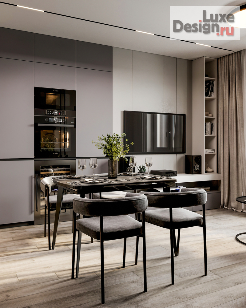 Дизайн интерьера трехкомнатной квартиры "Квартира 85 м2 в ЖК Аквилон Митино" (фото 4)