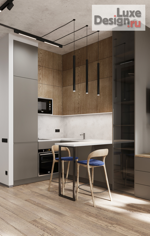 Дизайн интерьера квартиры студии "Квартира в ЖК Невский" (фото 1)