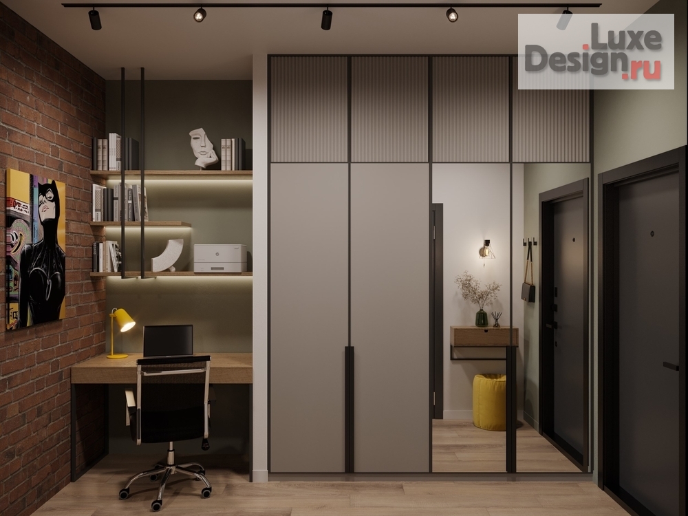 Дизайн интерьера квартиры студии "Квартира 35 м2 в ЖК Фреш" (фото 11)