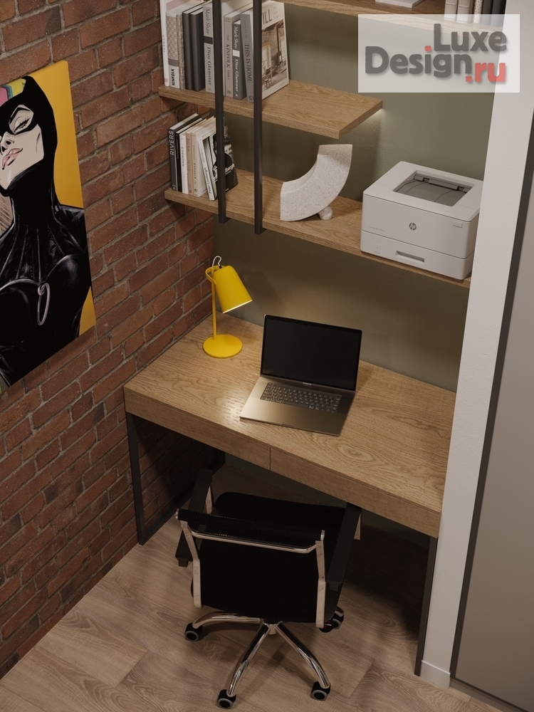 Дизайн интерьера квартиры студии "Квартира 35 м2 в ЖК Фреш" (фото 9)