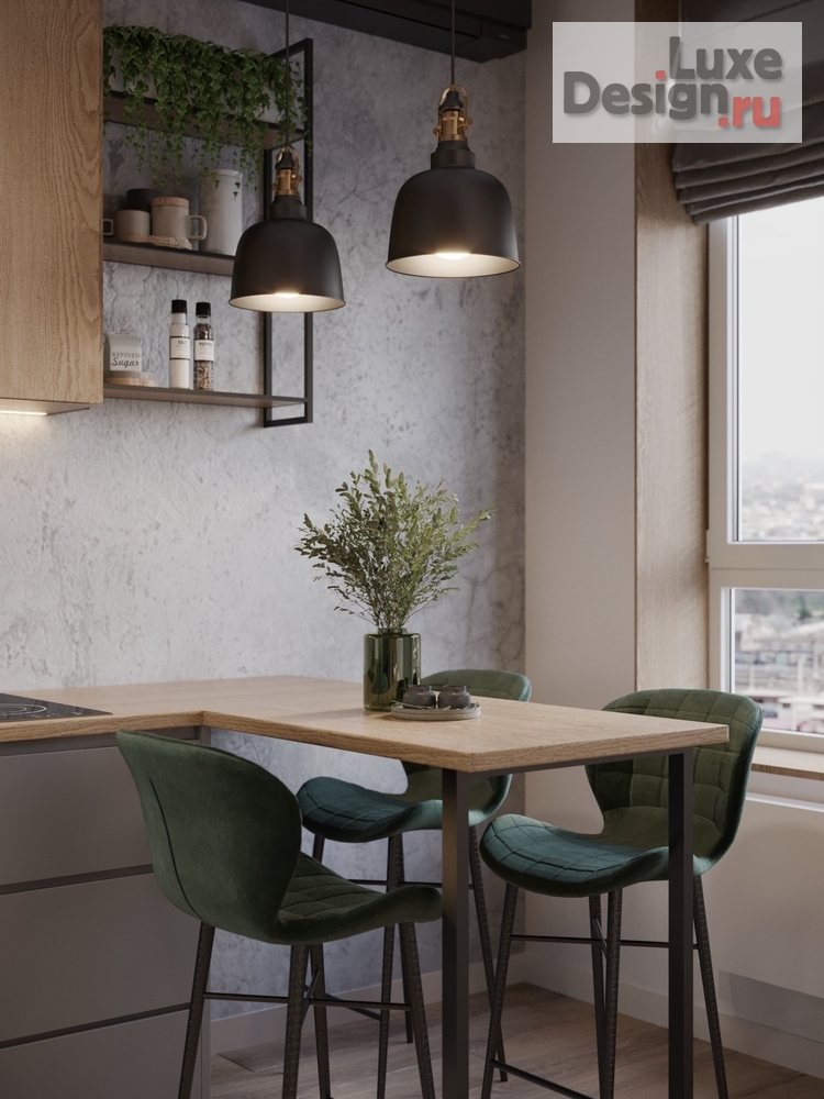 Дизайн интерьера квартиры студии "Квартира 35 м2 в ЖК Фреш" (фото 1)