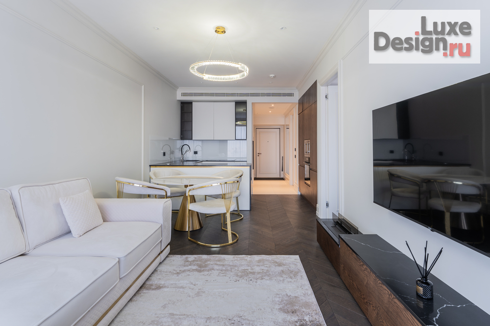 Дизайн интерьера двухкомнатной квартиры "Квартира 65 м2 в ЖК Поклонная 7" (фото 1)