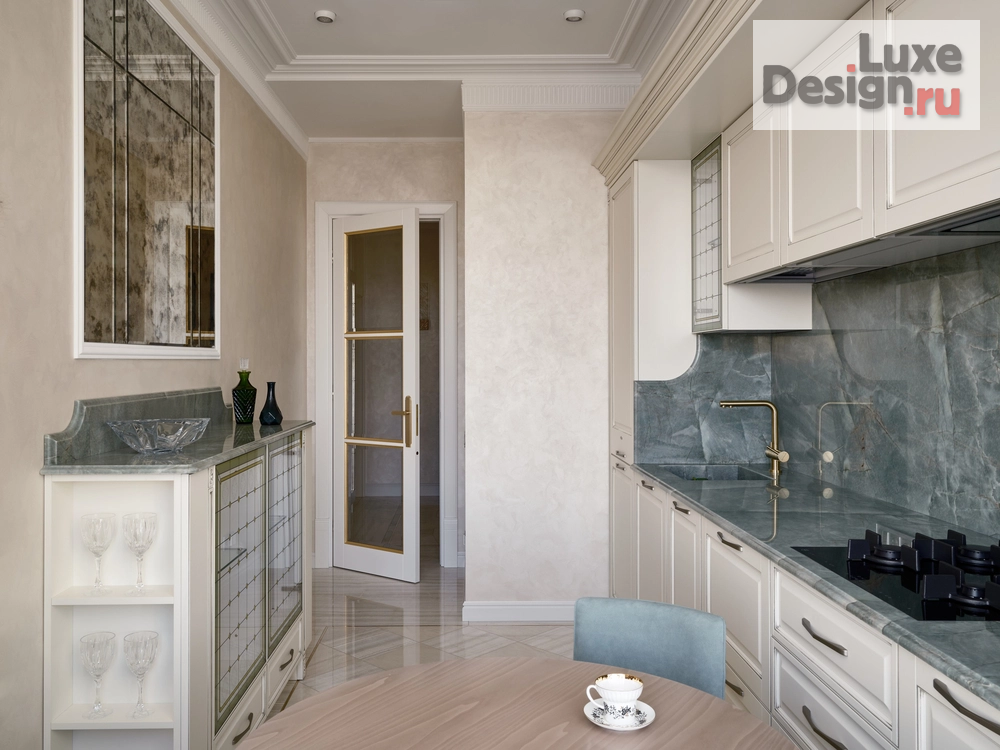 Дизайн интерьера квартиры "Дизайн интерьера квартиры 116 кв.м на Бронной" (фото 3)