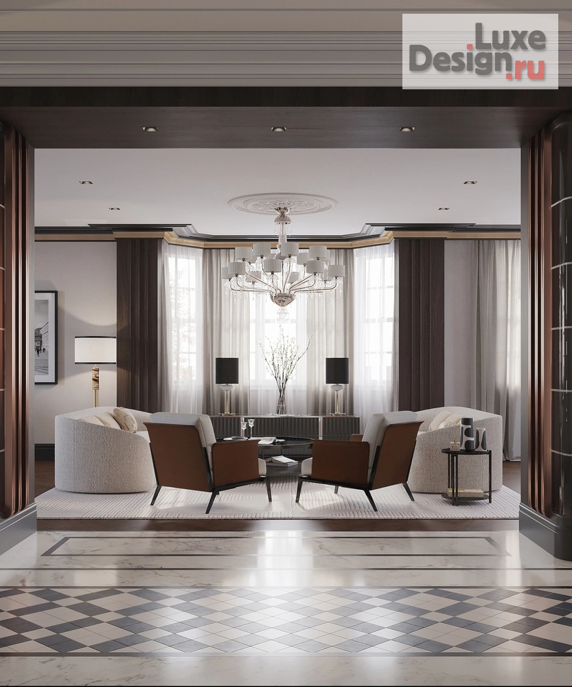 Дизайн интерьера квартиры "Квартира в Лондоне, 210 м2" (фото 2)