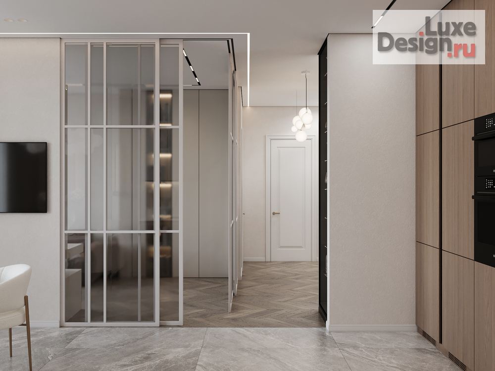 Дизайн интерьера двухкомнатной квартиры "ЖК Настоящее" (фото 14)