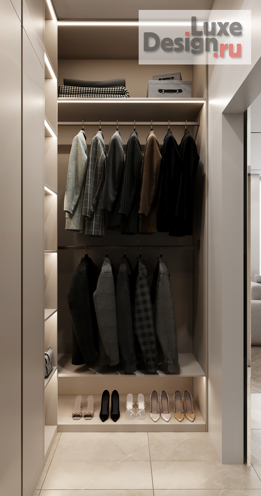 Дизайн интерьера четырехкомнатной квартиры "ЖК D1" (фото 13)