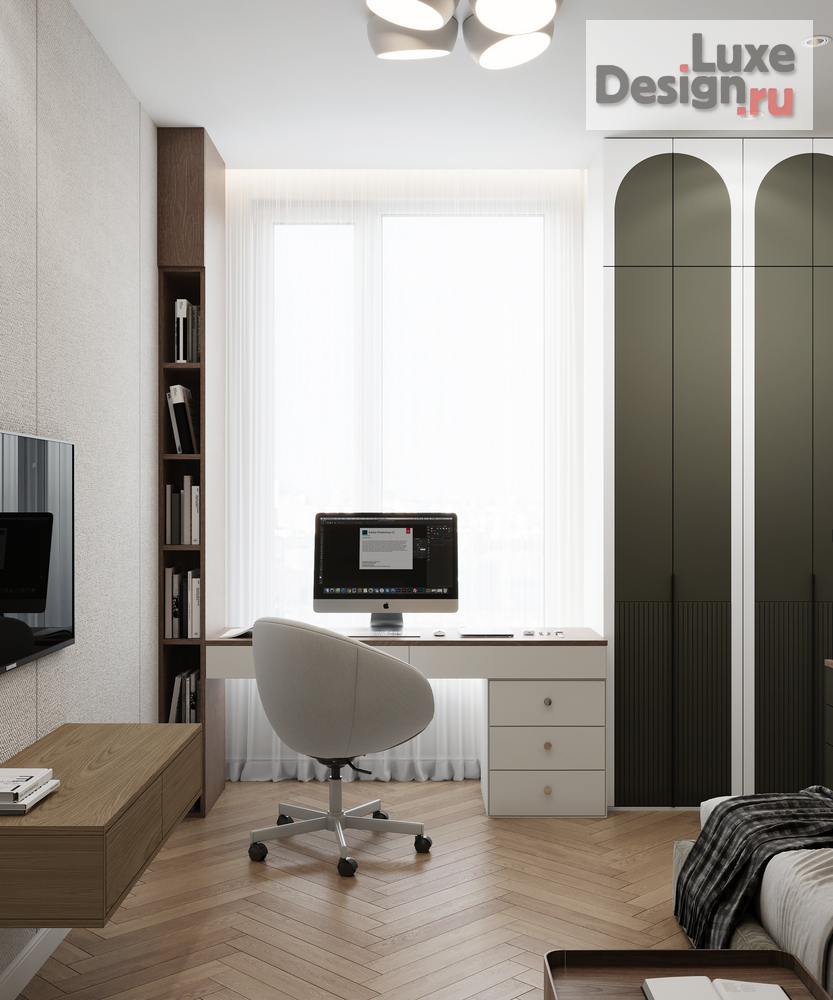 Дизайн интерьера четырехкомнатной квартиры "ЖК ЭВЕР " (фото 13)