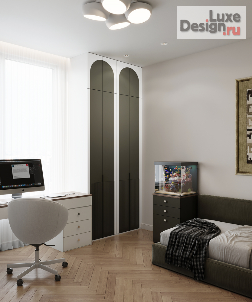 Дизайн интерьера четырехкомнатной квартиры "ЖК ЭВЕР " (фото 14)